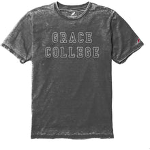 Load image into Gallery viewer, Grace College Burnout Tee, Heather Gray