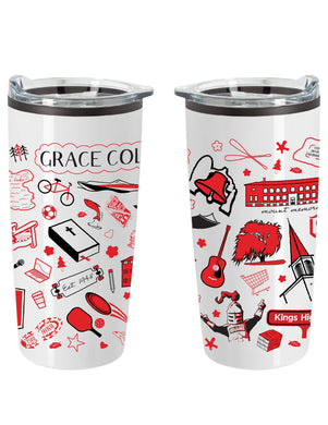 All Things Grace Tumbler, White