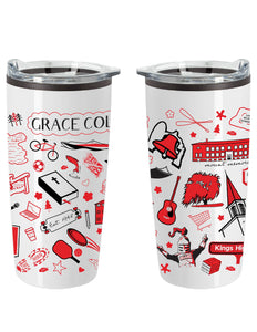 All Things Grace Tumbler, White