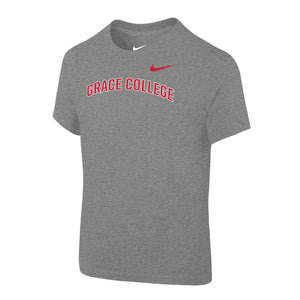 NIKE Toddler Core Cotton Short Sleeve Tee (sizes 2T-7T), Dark Heather