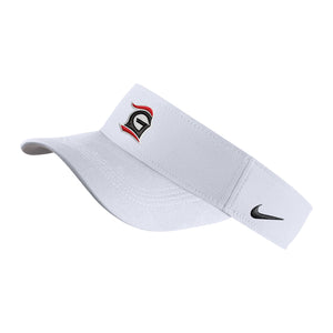 Dri Fit Visor by Nike White F23 Grace College Campus Store