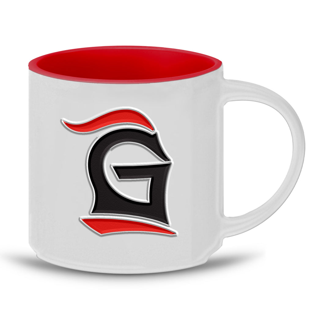 Spirit Festival Ultra Engraved Babel Bistro Mug, White/Red