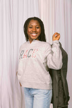 Load image into Gallery viewer, Grace Multi Pattern Crew, Heather Gray
