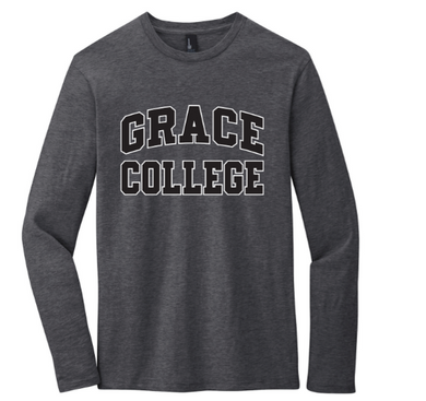 Grace Core Long Sleeve Tee, Heathered Charcoal