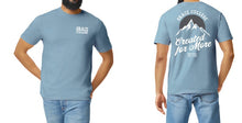 Load image into Gallery viewer, Grace College Created for More Mountaintop Tee, Stone Blue