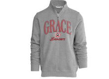 Load image into Gallery viewer, Distressed Vintage Grace Lancers 1/2 Zip, Gray