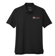 Load image into Gallery viewer, Embroidered Grace College Polo, Black