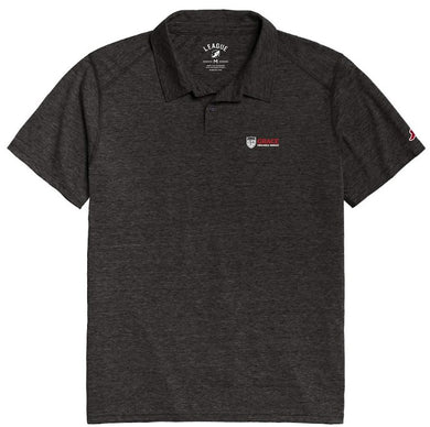 Embroidered Seminary Polo, Heather True Black