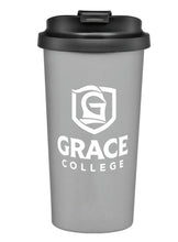 Load image into Gallery viewer, Grace College 16 oz. Stainless Steel Tumbler, Gray