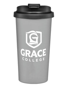 Grace College 16 oz. Stainless Steel Tumbler, Gray
