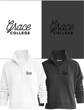 Load image into Gallery viewer, Grace College Embroidered Ladies Quarter Zip