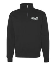 Load image into Gallery viewer, Grace College Quarter Zip, Black