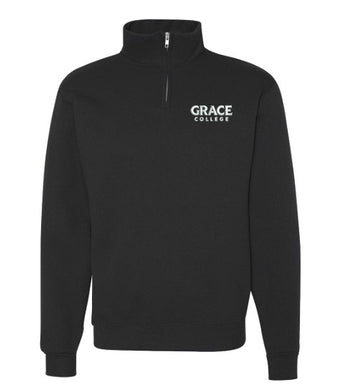 Grace College Quarter Zip, Black