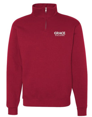 Grace College Quarter Zip, Red