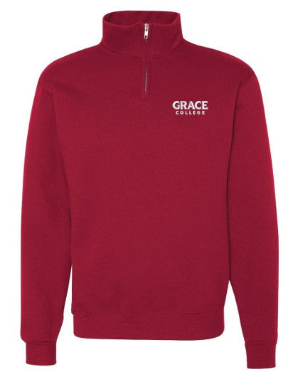 Grace College Quarter Zip, Red