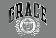 Load image into Gallery viewer, Grace College Vintage Style Emblem Long Sleeve with Hood, Oxford