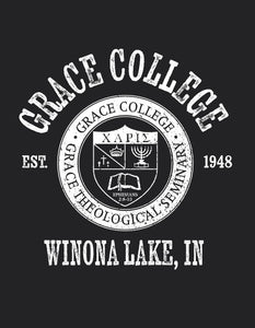 Grace College Winona Lake, IN Est. 1948 Hooded Sweatshirt, Black