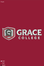 Load image into Gallery viewer, Grace College Embroidered Quarter Zip, Red