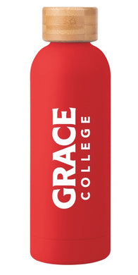 Grace College, Stainless Steel 17 oz. Water Bottle, Red