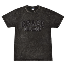 Load image into Gallery viewer, Grace College Vintage Wash Tee, Mineral Black