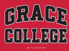 Load image into Gallery viewer, Grace Core Hooded Sweatshirt, Red with Black Lettering