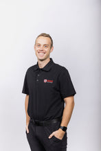 Load image into Gallery viewer, Embroidered Grace College Polo, Black