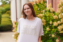 Load image into Gallery viewer, Grace College Embossed Tee, Cream