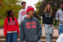 Load image into Gallery viewer, Grace Core Hooded Sweatshirt, Red with Black Lettering