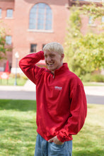 Load image into Gallery viewer, Grace College Quarter Zip, Red