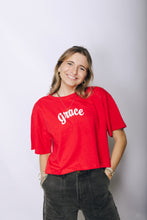 Load image into Gallery viewer, Ladies, "Grace" Midi Top, Red