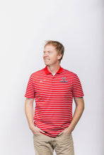 Load image into Gallery viewer, Grace Lancers Nike Victory Stripe Polo, University Red