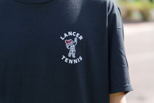Load image into Gallery viewer, Name Drop, Sir Red Lancer Tennis Tee, Black
