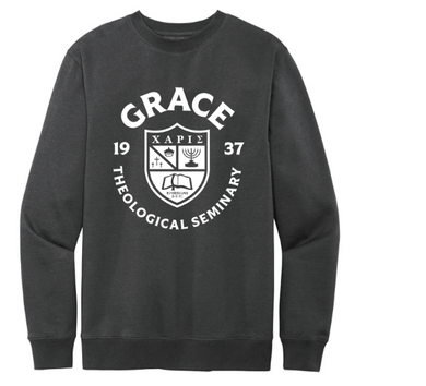 Grace Seminary Crewneck Sweatshirt, Charcoal