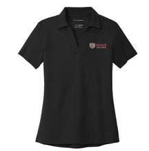 Load image into Gallery viewer, Ladies Embroidered Grace College Polo, Black