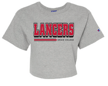 Load image into Gallery viewer, Lancers Champion Crop Top Oxford Gray