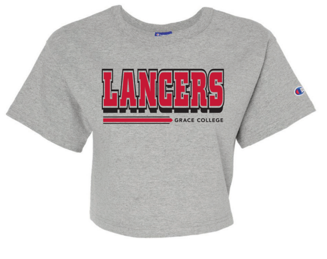 Lancers Champion Crop Top Oxford Gray