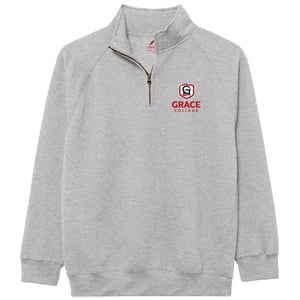 Grace College Quarter Zip, Gray
