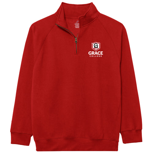 Grace College Quarter Zip, Red