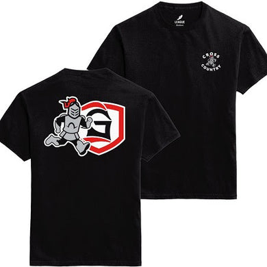 Name Drop, Sir Red Lancer Cross Country Tee, Black