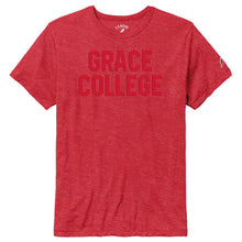 Load image into Gallery viewer, Grace College Embossed Tee, Red