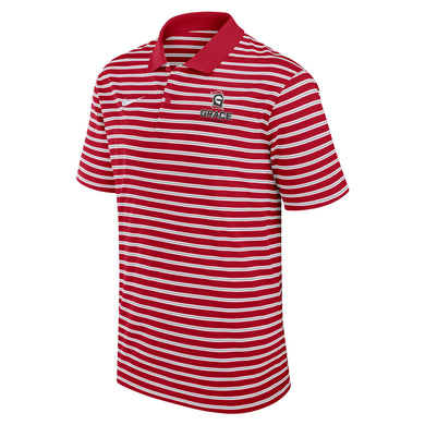 Grace Lancers Nike Victory Stripe Polo, University Red