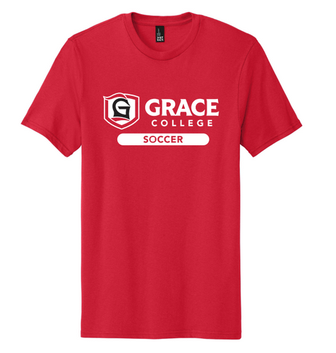 Name Drop, Grace Soccer Tee, Red