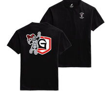 Load image into Gallery viewer, Name Drop, Sir Red Lancer Tennis Tee, Black