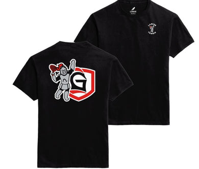 Name Drop, Sir Red Lancer Tennis Tee, Black