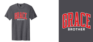Name Drop, Grace Brother Tee, Charcoal