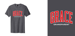 Name Drop, Grace Grandparent Tee, Charcoal