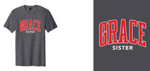 Load image into Gallery viewer, Name Drop, Grace Sister Tee, Charcoal