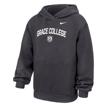 Load image into Gallery viewer, Youth Grace College Nike Club Fleece Hooded Sweatshirt, Anthrocite