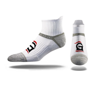 Grace Lancer 1/4 Socks, White