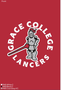 Sir Red Grace College Lancers Youth Crewneck, Red